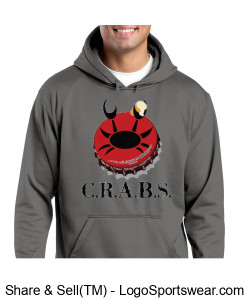 Sport-Tek Adult Sport-Wick Fleece Hooded Pullover Design Zoom