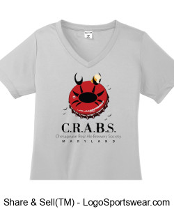 Sport-Tek Ladies PosiCharge Competitor  V-Neck T-Shirt Design Zoom