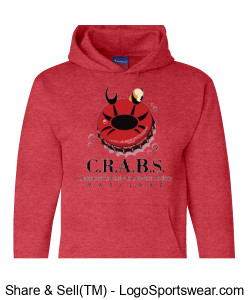 Champion Adult Powerblend Hooded Sweatshirt Design Zoom