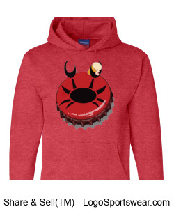 Champion Adult Powerblend Hooded Sweatshirt Design Zoom